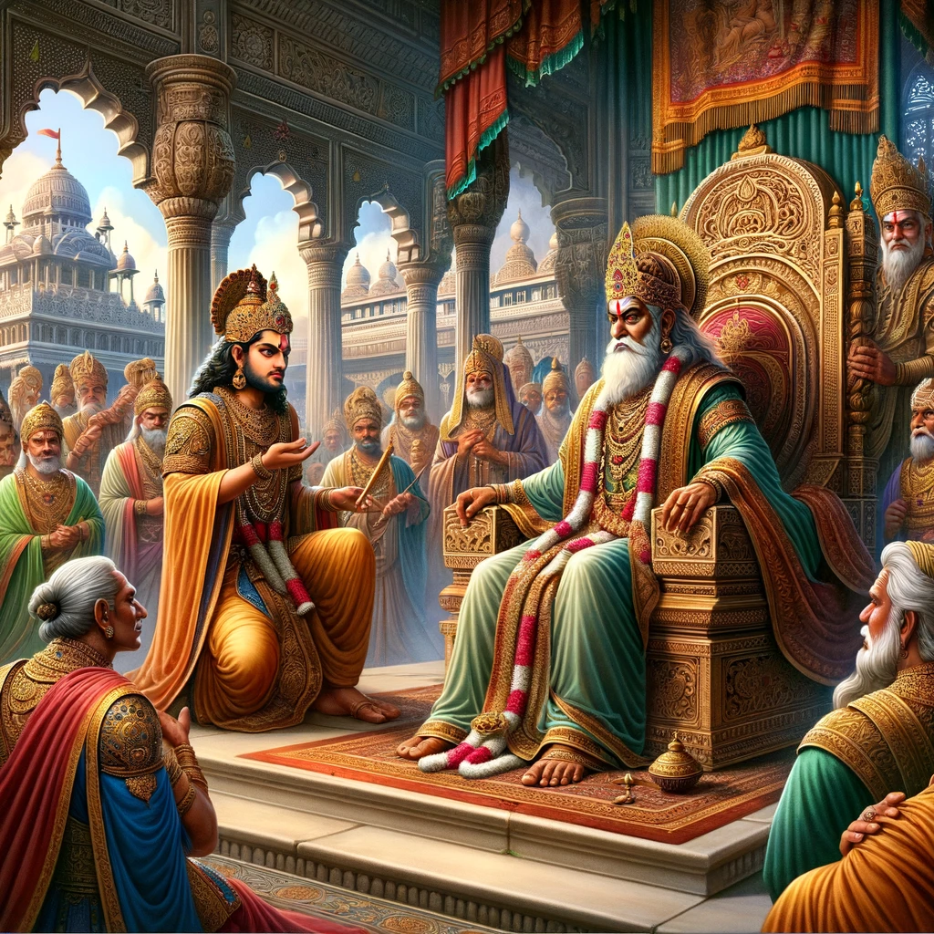 King Dasharatha Refuses Vishvamitra’s Request